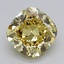 2.72 Ct. Fancy  Yellow Cushion Lab Grown Diamond