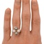 The Patrina Ring, smallzoomed in top view on a hand