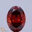 1.02 Ct. Fancy Deep  Orange Oval Lab Grown Diamond
