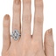The Neely Ring, smallzoomed in top view on a hand