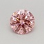 0.38 Ct. Fancy Vivid Pink Round Lab Grown Diamond