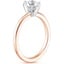 14K Rose Gold 1.5mm Comfort Fit Wedding Ring, smallside view