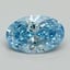 2.16 Ct. Fancy Vivid Blue Oval Lab Grown Diamond