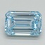 4.35 Ct. Fancy Intense Blue Emerald Lab Grown Diamond