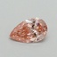 0.35 Ct. Fancy Vivid Pink Pear Lab Grown Diamond