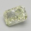 1.55 Ct. Fancy Light Yellow Green Radiant Lab Grown Diamond