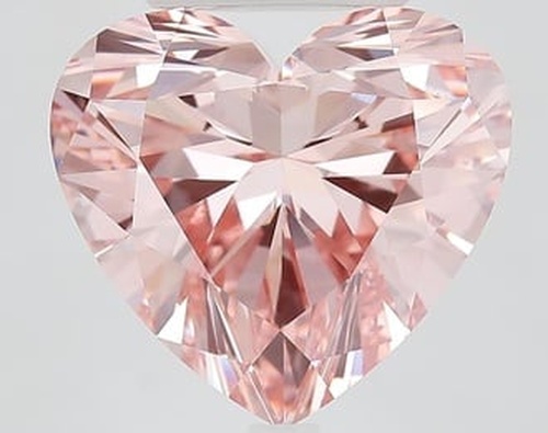 9.02 Ct. Fancy Vivid Pink Heart Lab Grown Diamond