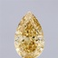 2.07 Ct. Fancy Intense Yellow Pear Lab Grown Diamond
