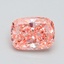 2.18 Ct. Fancy Vivid Pink Cushion Lab Grown Diamond