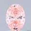 1.62 Ct. Fancy Vivid Pink Oval Lab Grown Diamond
