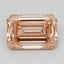 2.94 Ct. Fancy Intense Orange Emerald Lab Grown Diamond