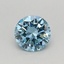 0.37 Ct. Fancy Vivid Blue Round Lab Grown Diamond