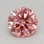0.66 Ct. Fancy Vivid Pink Round Lab Grown Diamond