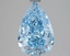3.01 Ct. Fancy Vivid Blue Pear Lab Grown Diamond