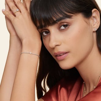 Beatrice Lab Diamond Tennis Bracelet
