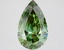 3.22 Ct. Fancy Vivid Green Pear Lab Grown Diamond