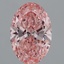 9.16 Ct. Fancy Vivid Pink Oval Lab Grown Diamond