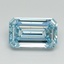 1.50 Ct. Fancy Intense Blue Emerald Lab Grown Diamond