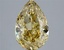 4.09 Ct. Fancy Intense Yellow Pear Lab Grown Diamond