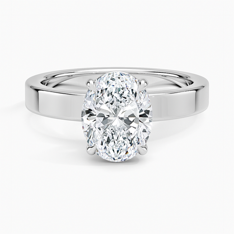 18K White Gold Peyton 3mm Solitaire Ring