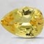 10.9x7.9mm Yellow Pear Sapphire