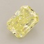 1.13 Ct. Fancy Vivid  Yellow Radiant Lab Grown Diamond
