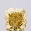 1.43 Ct. Fancy Intense  Yellow Cushion Lab Grown Diamond