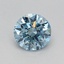 0.44 Ct. Fancy Vivid Blue Round Lab Grown Diamond