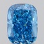 1.84 Ct. Fancy Vivid Blue Cushion Lab Grown Diamond