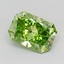 1.00 Ct. Fancy Vivid  Green Radiant Lab Grown Diamond