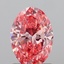 1.02 Ct. Fancy Vivid Pink Oval Lab Grown Diamond