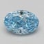 2.03 Ct. Fancy Vivid Blue Oval Lab Grown Diamond