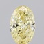 0.60 Ct. Fancy Light Yellow Oval Lab Grown Diamond