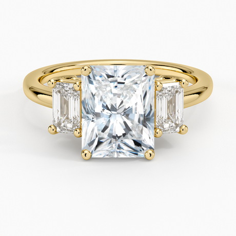 18K Yellow Gold Luxe Rhiannon Three Stone Diamond Ring (3/4 ct. tw.)