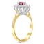 The Rainence Ring, smalltop view on a hand