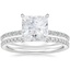 18K White Gold Demi Diamond Ring with Luxe Ballad Diamond Ring