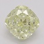 0.70 Ct. Fancy Light Yellow Cushion Diamond