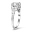 The Sharline Ring, smalltop view on a hand