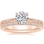 14K Rose Gold Elsie Ring with Whisper Eternity Diamond Ring (1/4 ct. tw.)