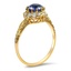 The Sharleen Ring, smalltop view on a hand