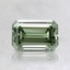 0.88 Ct. Fancy Vivid Pacific Green Emerald Lab Grown Diamond, smalltop view