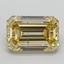 2.01 Ct. Fancy Intense  Yellow Emerald Lab Grown Diamond
