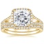 18KY Moissanite Fortuna Diamond Bridal Set (2/3 ct. tw.), smalltop view