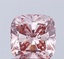 1.04 Ct. Fancy Intense  Pink Cushion Lab Grown Diamond