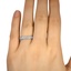 The Bridge Ring, smallzoomed in top view on a hand