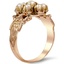 The Isley Ring, smalltop view on a hand