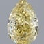 1.0 Ct. Fancy Intense Yellow Pear Lab Grown Diamond