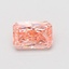 1.09 Ct. Fancy Vivid Pink Radiant Lab Grown Diamond