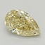 0.90 Ct. Fancy Intense  Yellow Pear Lab Grown Diamond