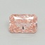 0.56 Ct. Fancy Vivid Pink Radiant Lab Grown Diamond